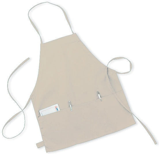 Cobra Cap Apr-m Restaurant Apron W/3 Pouchmd - Stone
