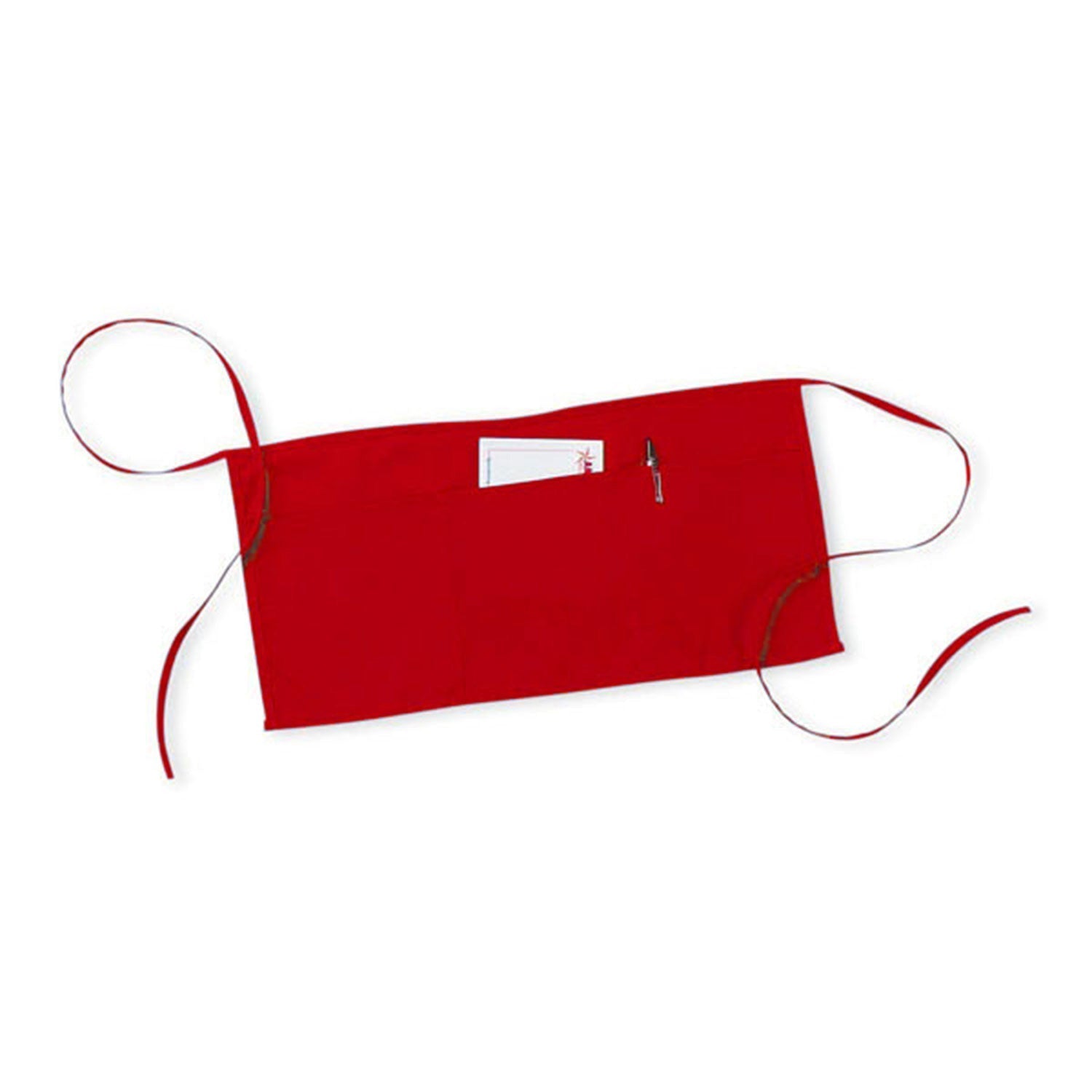 Cobra Cap Apr-s Restaurant Apron with 3 Pouchsm - Red