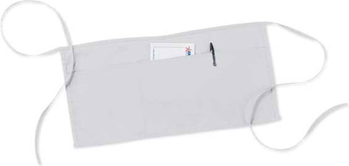 Cobra Cap Apr-s Restaurant Apron with 3 Pouchsm - White