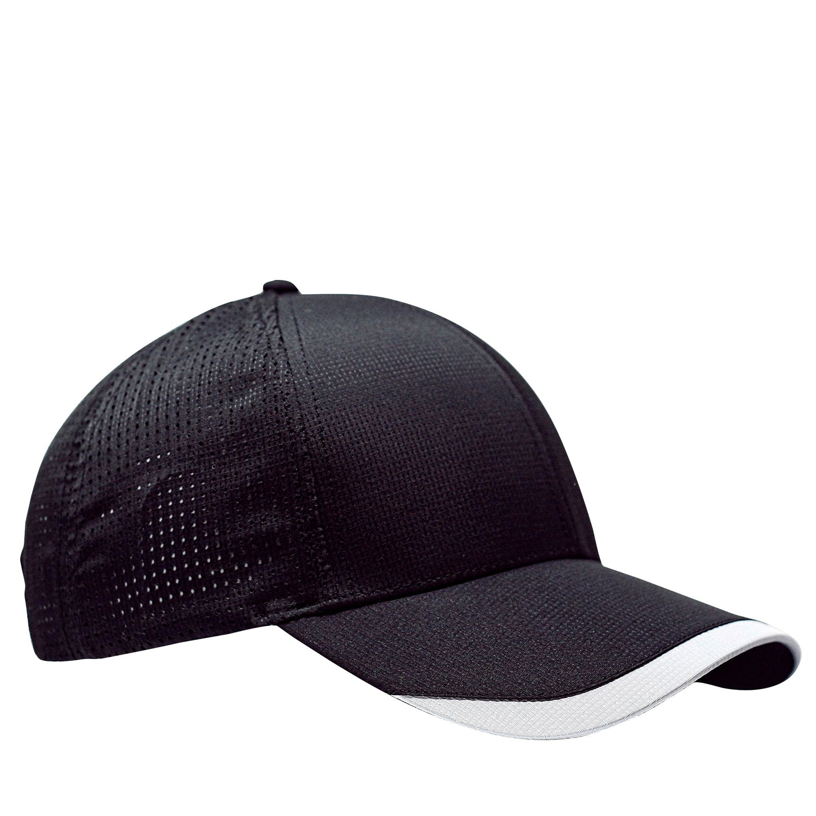 Cobra Cap Apx 6 Panel 100% Poly Taffeta Ripstop - Black White