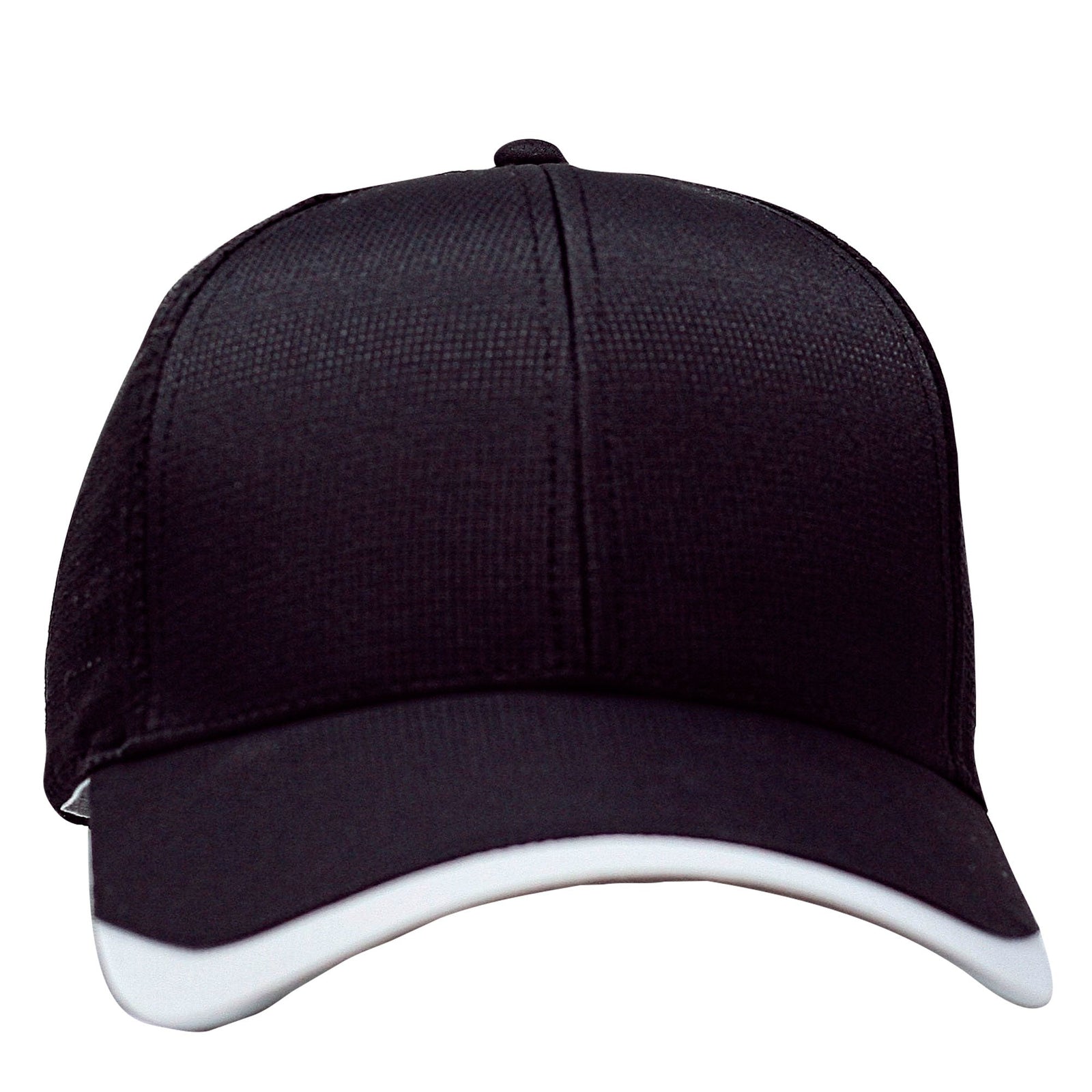 Cobra Cap Apx 6 Panel 100% Poly Taffeta Ripstop - Black White