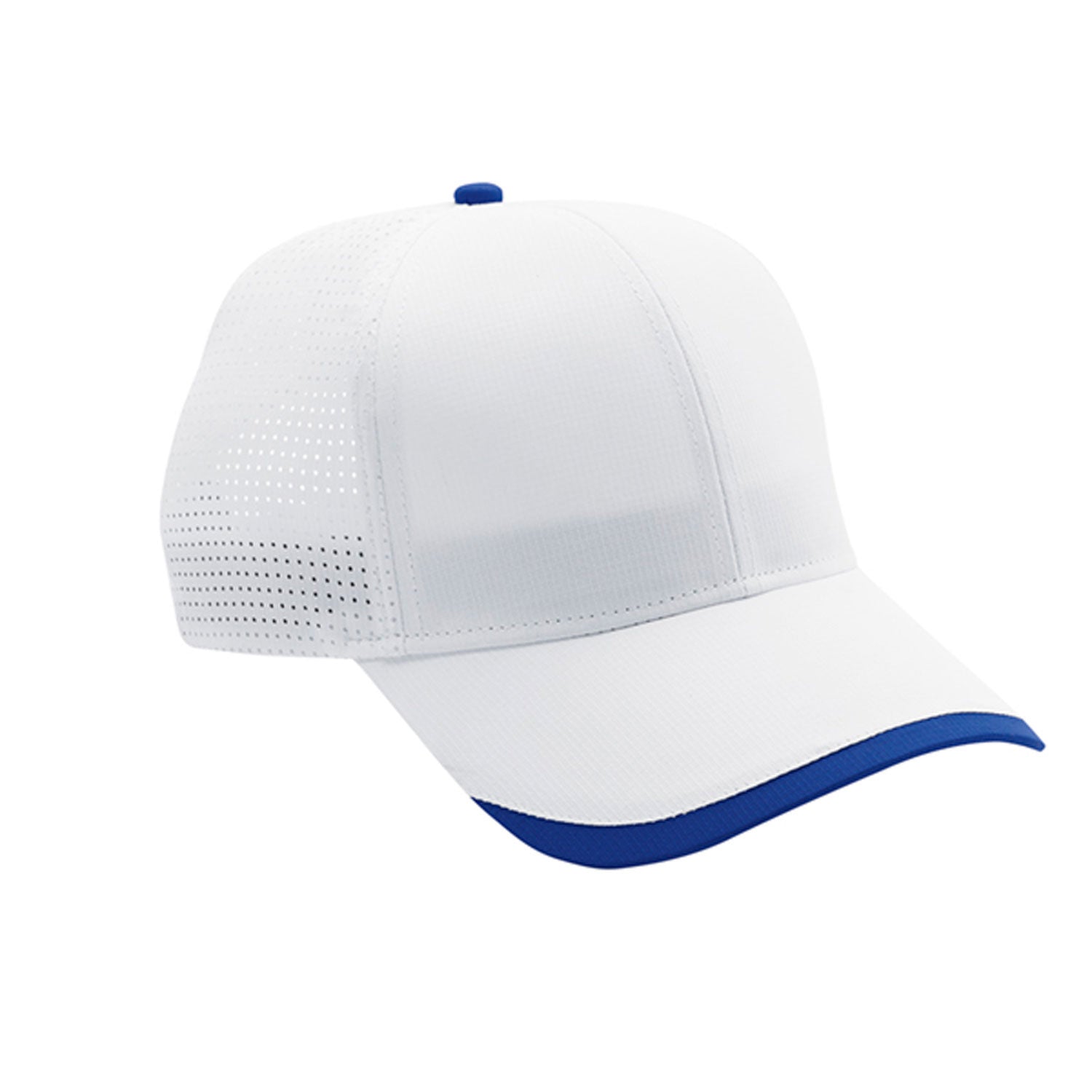 Cobra Cap Apx 6 Panel 100% Poly Taffeta Ripstop - White Royal