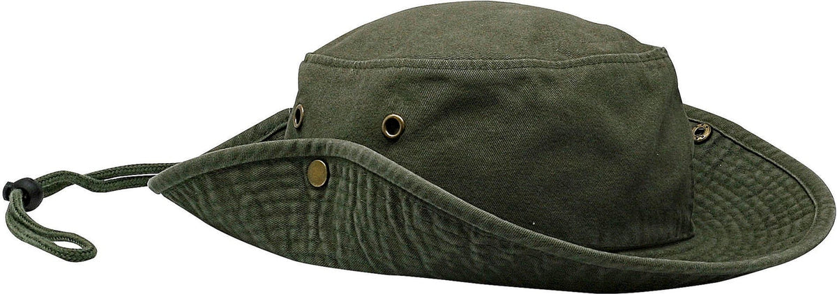 Cobra Cap Aus-w Aussie Hat Garment Washed Cotton Twill - Cactus