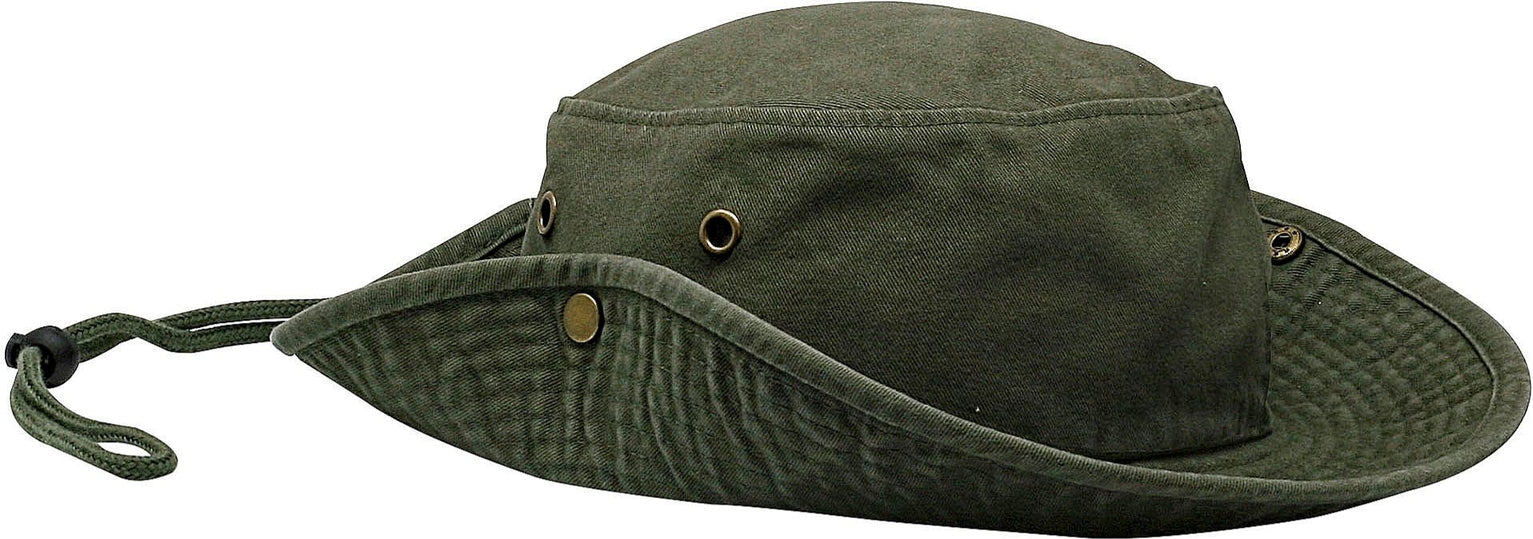 Cobra Cap Aus-w Aussie Hat Garment Washed Cotton Twill - Cactus
