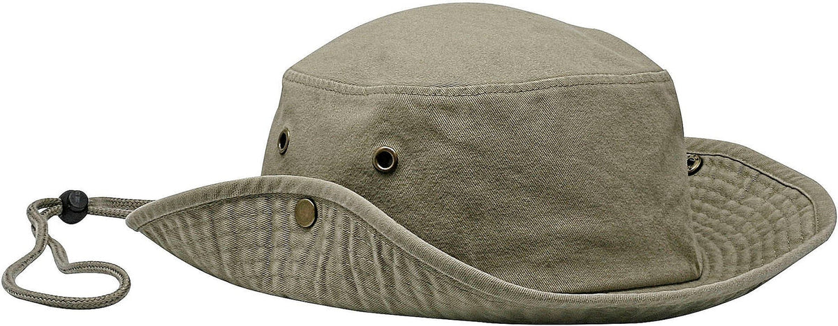 Cobra Cap Aus-w Aussie Hat Garment Washed Cotton Twill - Khaki