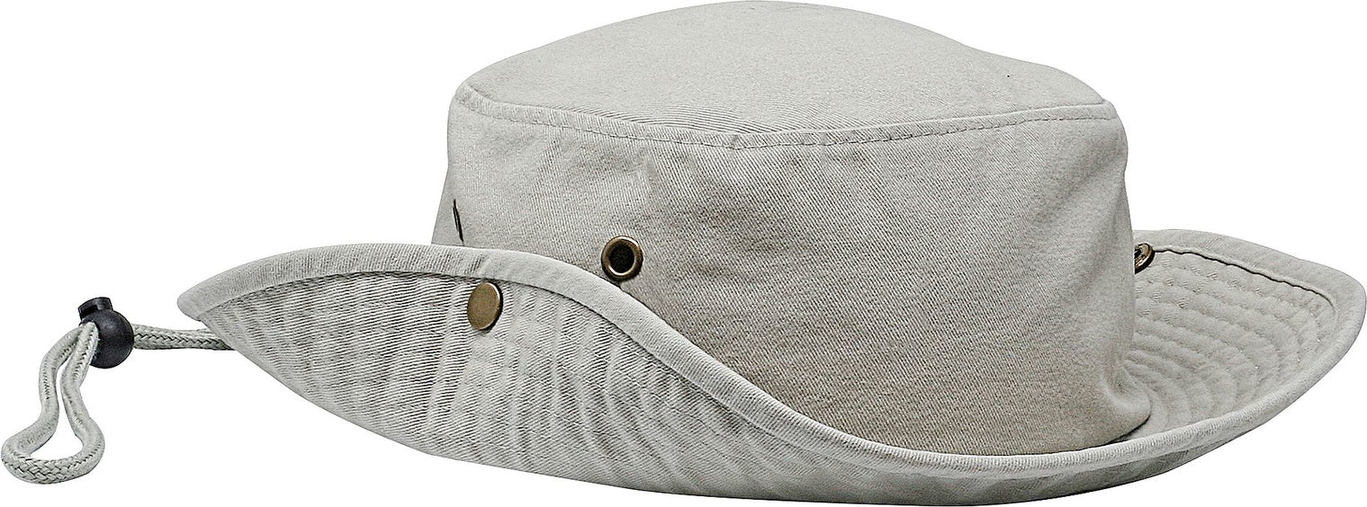 Cobra Cap Aus-w Aussie Hat Garment Washed Cotton Twill - Stone