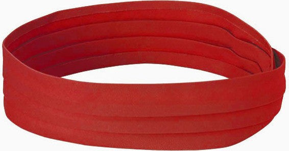 Cobra Cap Bb-2 Straw Hat Banner Bandpleated - Red
