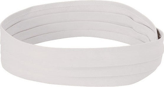 Cobra Cap Bb-2 Straw Hat Banner Bandpleated - White
