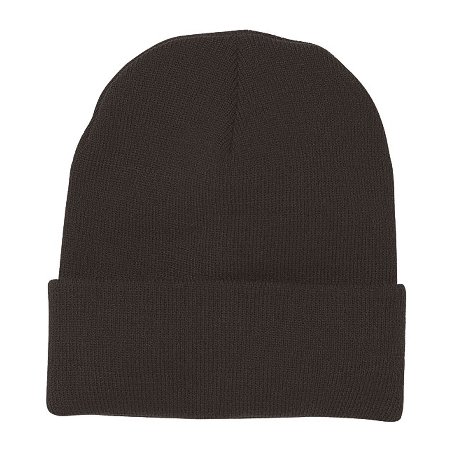 Cobra Cap Bean-l Knitted Beanie Long - Brown