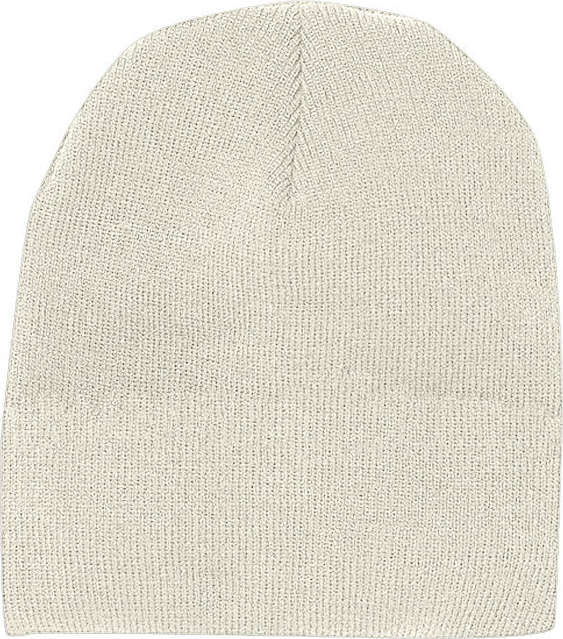 Cobra Cap Bean-l Knitted Beanie Long - White