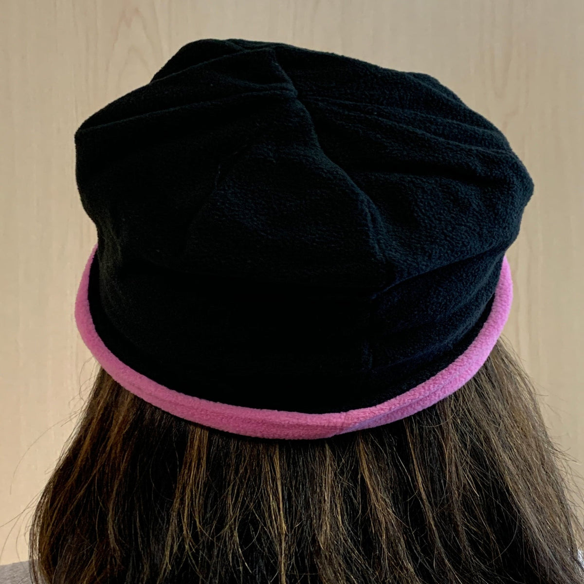 Cobra Cap Bean-r 9’’ Reversible Fleece Beanie - Black Charity Pink