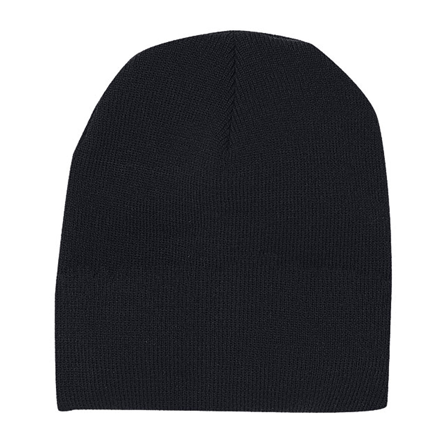 Cobra Cap Bean-s Knitted Beanie Short - Black