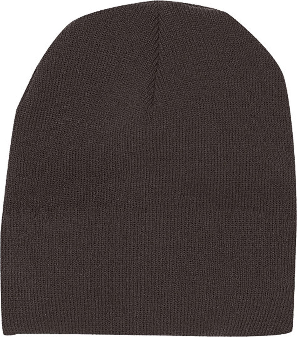 Cobra Cap Bean-s Knitted Beanie Short - Brown