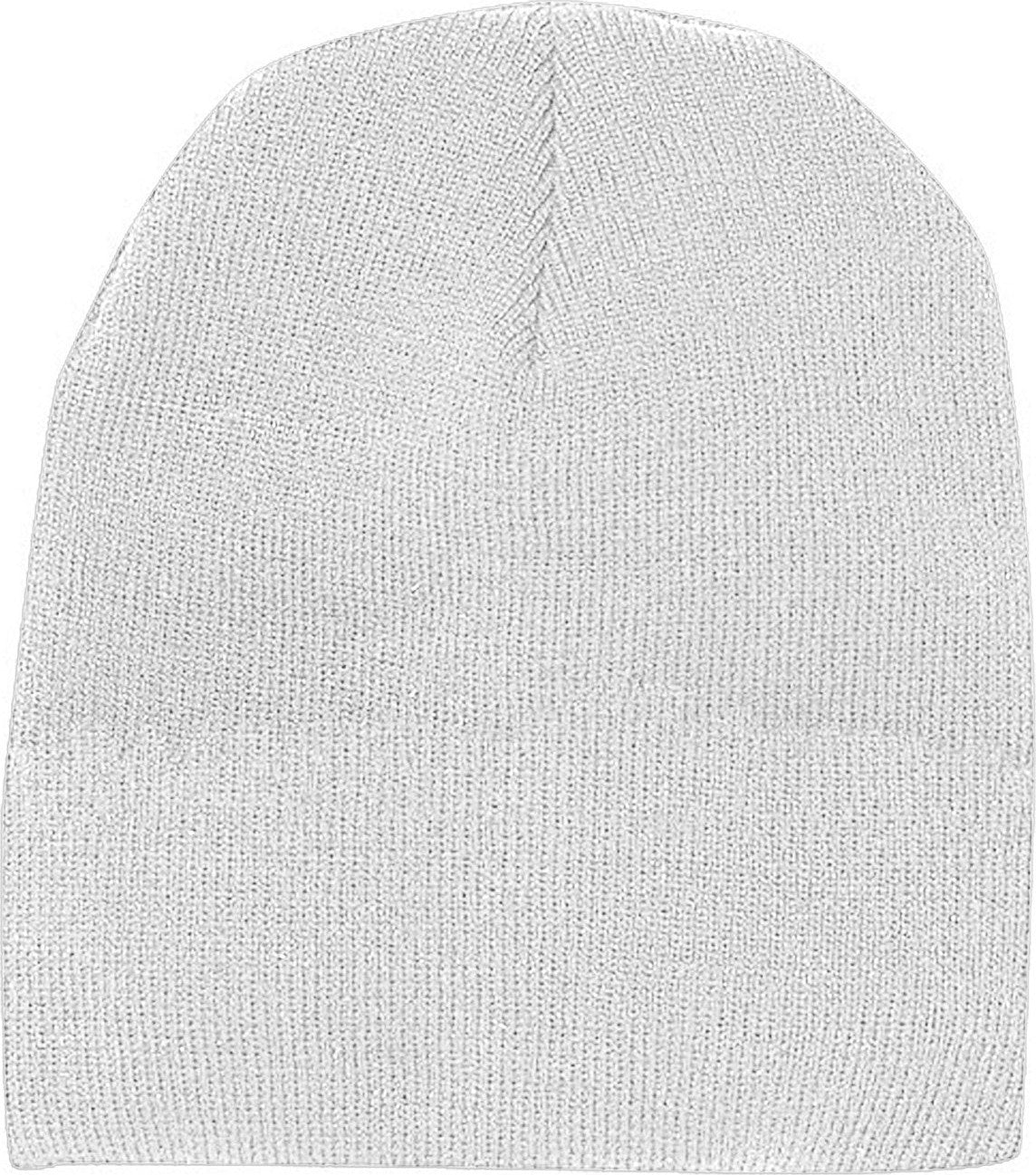 Cobra Cap Bean-s Knitted Beanie Short - Ivory