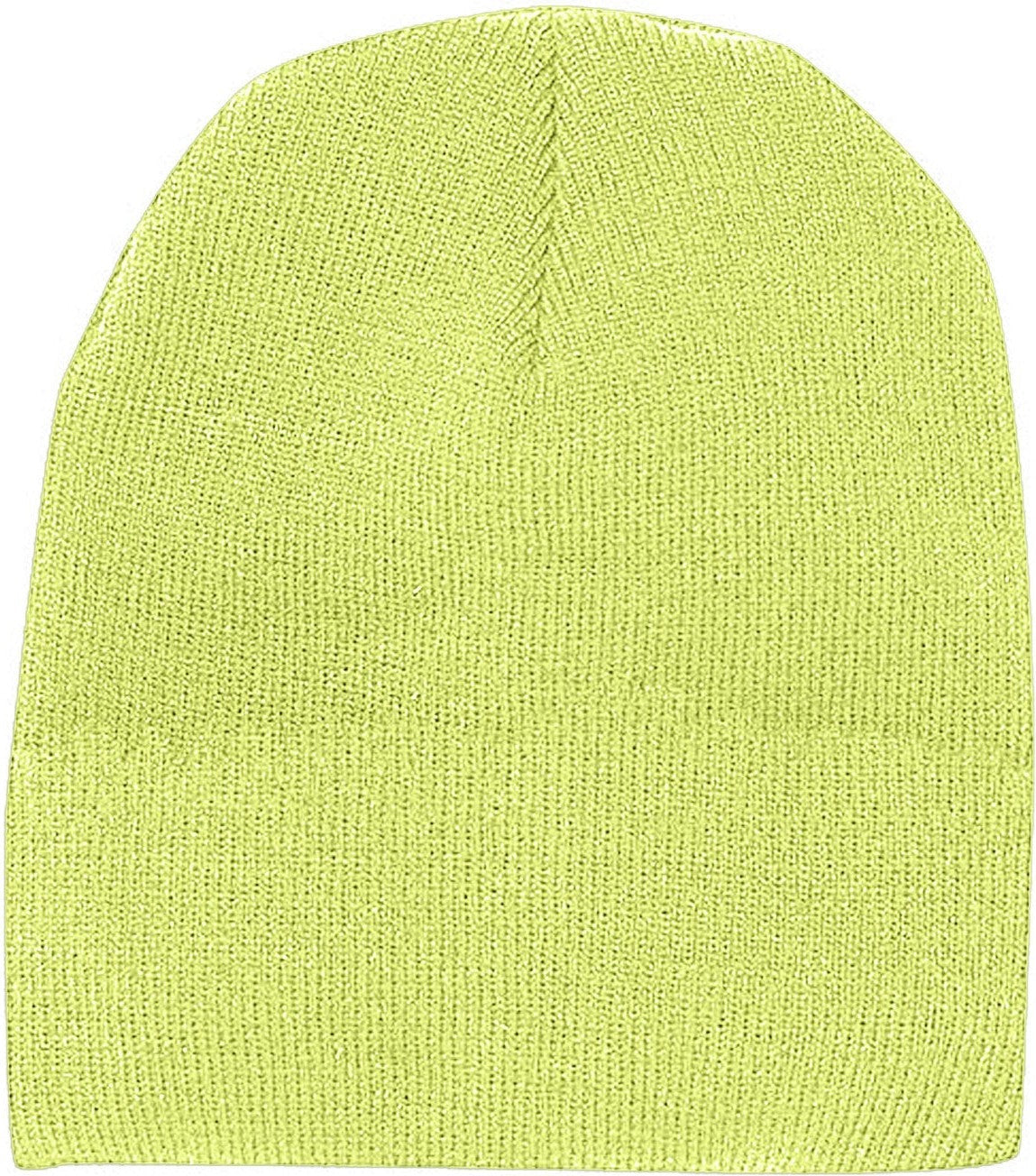 Cobra Cap Bean-s Knitted Beanie Short - Neon Yellow