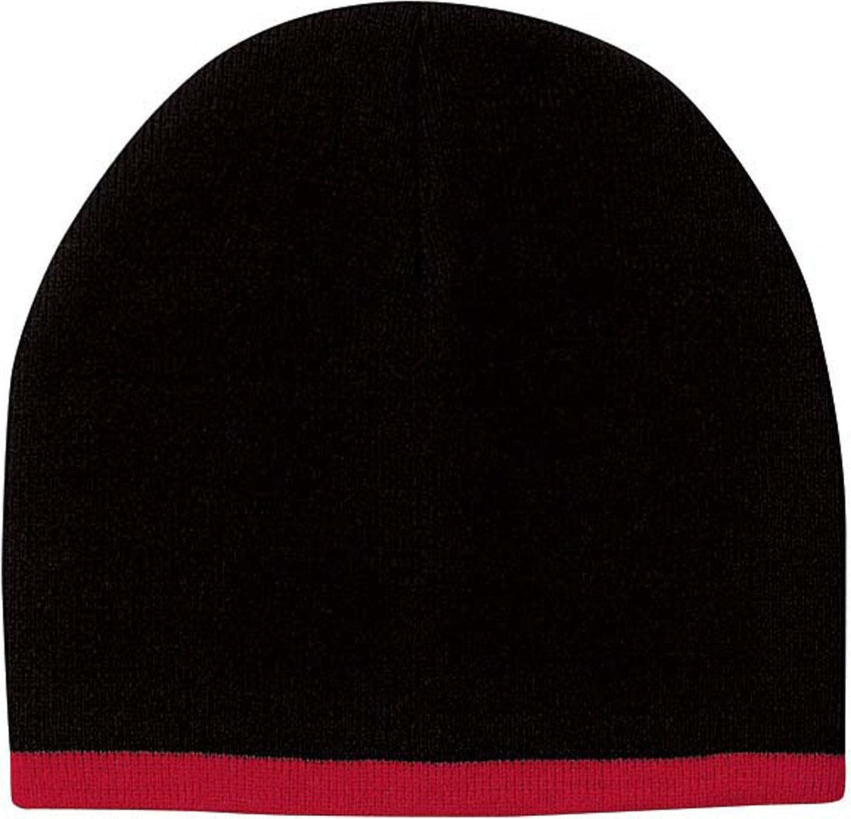 Cobra Cap Bean-s2 8’’ Beanie with Contrasting Trim - Black Red