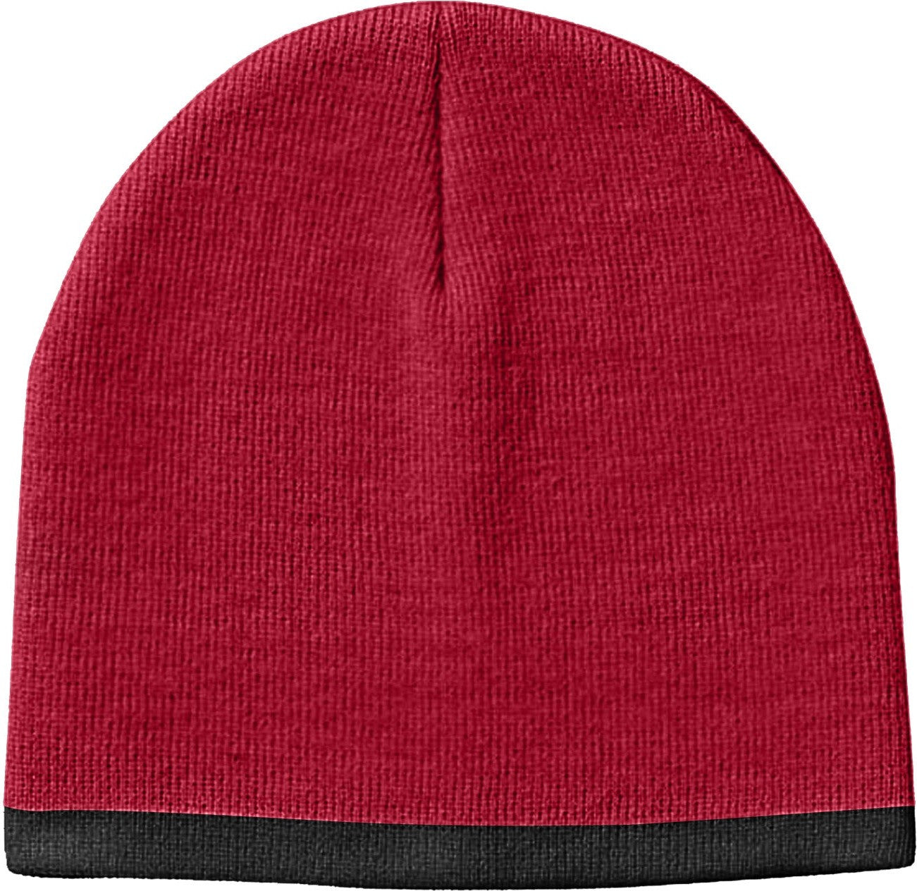 Cobra Cap Bean-s2 8’’ Beanie with Contrasting Trim - Red Black