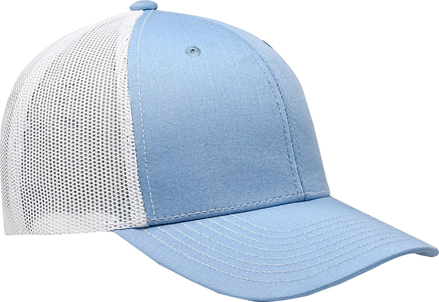 Cobra Cap C112 6 Panel Structured Poly/cotton Front Mesh Back - Columbia Blue White