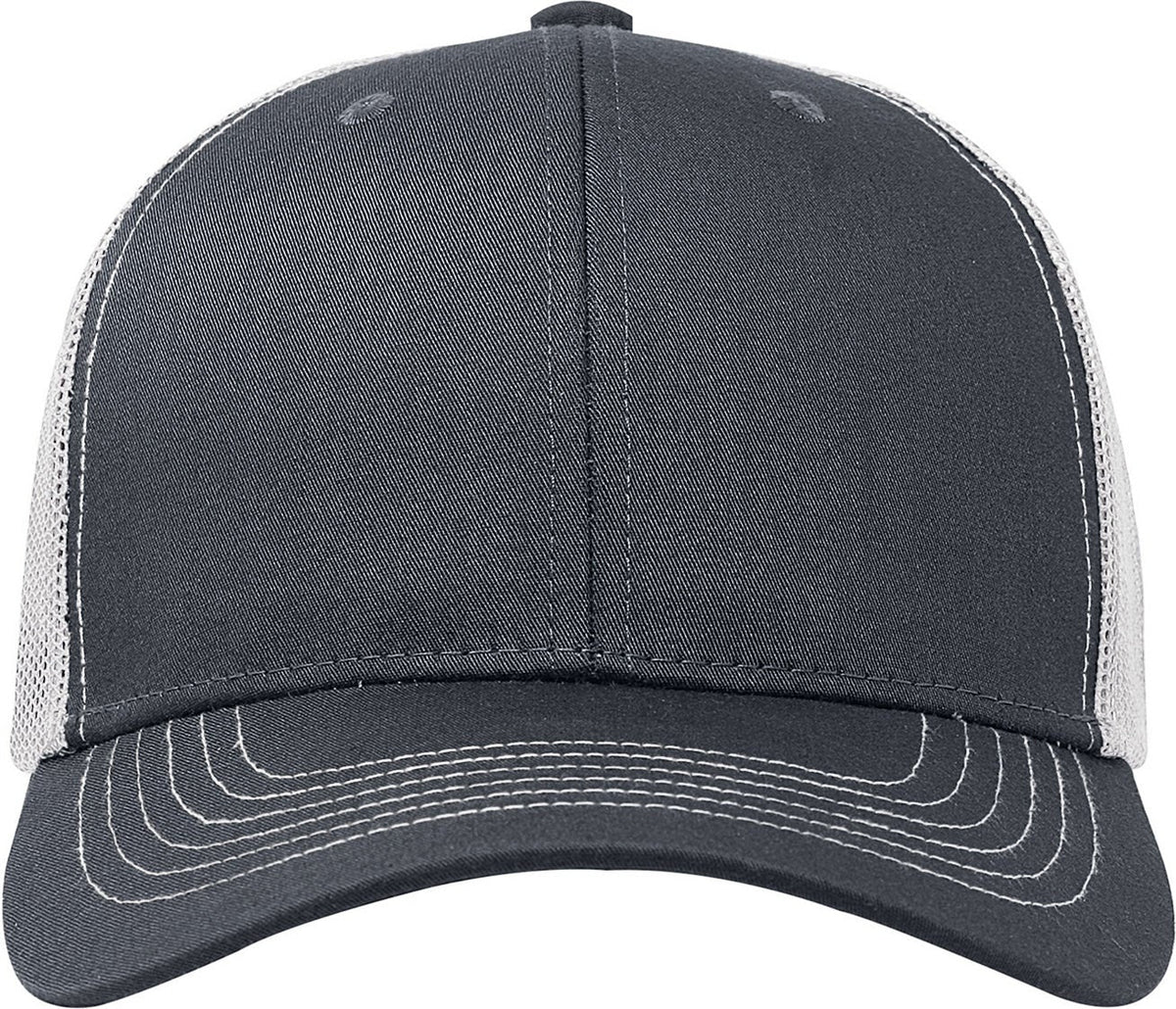 Cobra Cap C112 6 Panel Structured Poly/cotton Front Mesh Back - Charcoal White