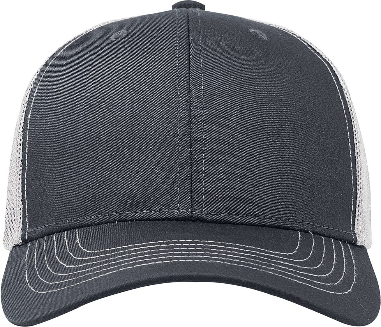 Cobra Cap C112 6 Panel Structured Poly/cotton Front Mesh Back - Charcoal White