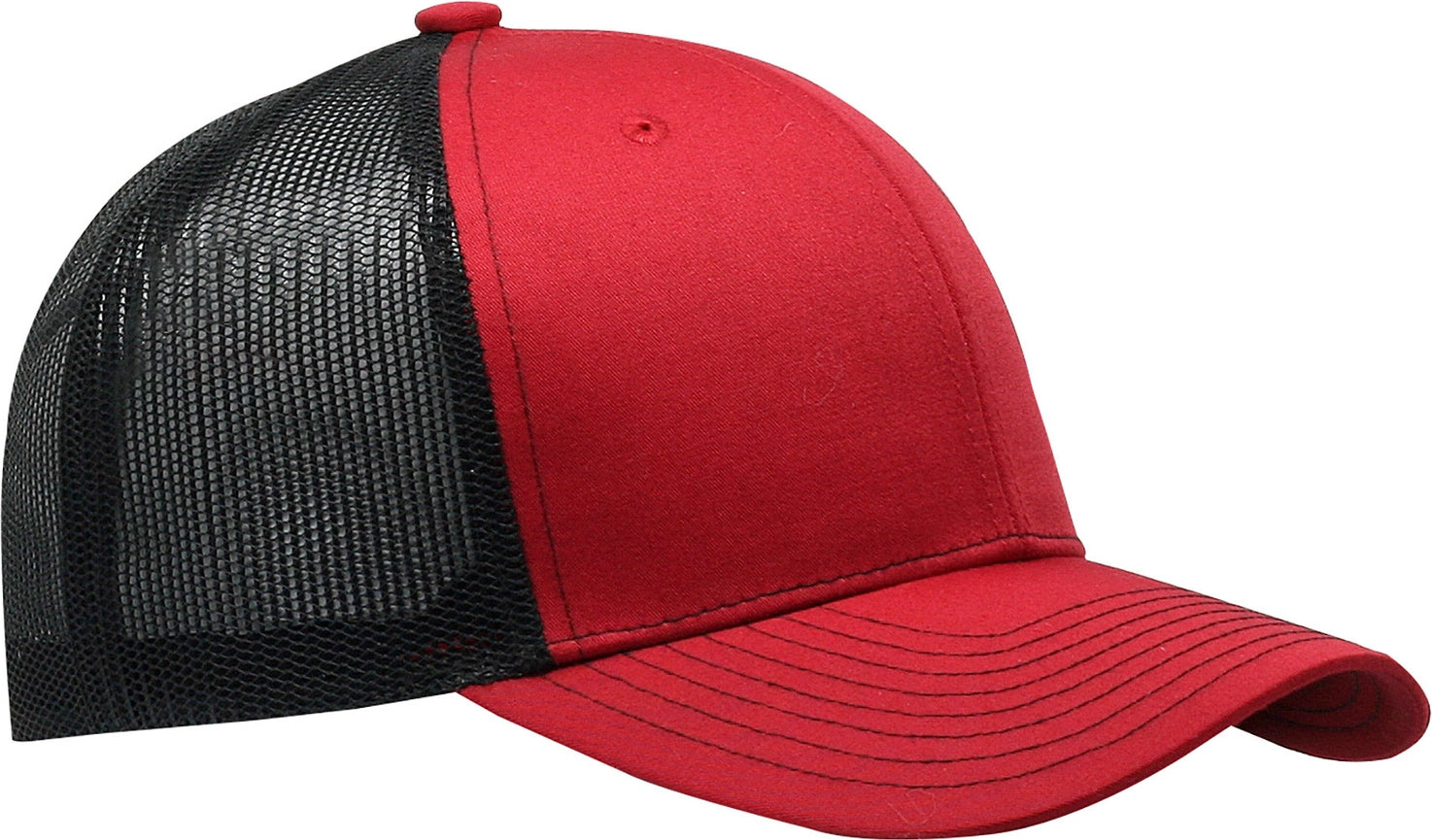 Cobra Cap C112 6 Panel Structured Poly/cotton Front Mesh Back - Cardinal Black