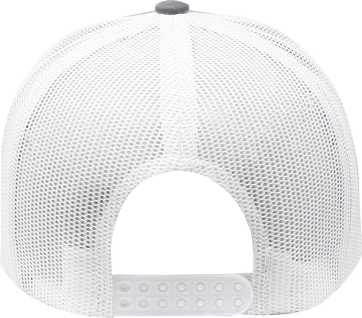 Cobra Cap C112 6 Panel Structured Poly/cotton Front Mesh Back - Heathergray-white - Heathergray White