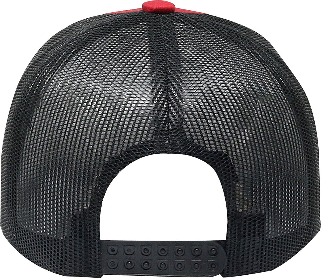 Cobra Cap C112 6 Panel Structured Poly/cotton Front Mesh Back - Cardinal Black