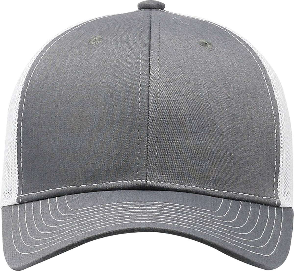 Cobra Cap C112 6 Panel Structured Poly/cotton Front Mesh Back - Heathergray-white - Heathergray White