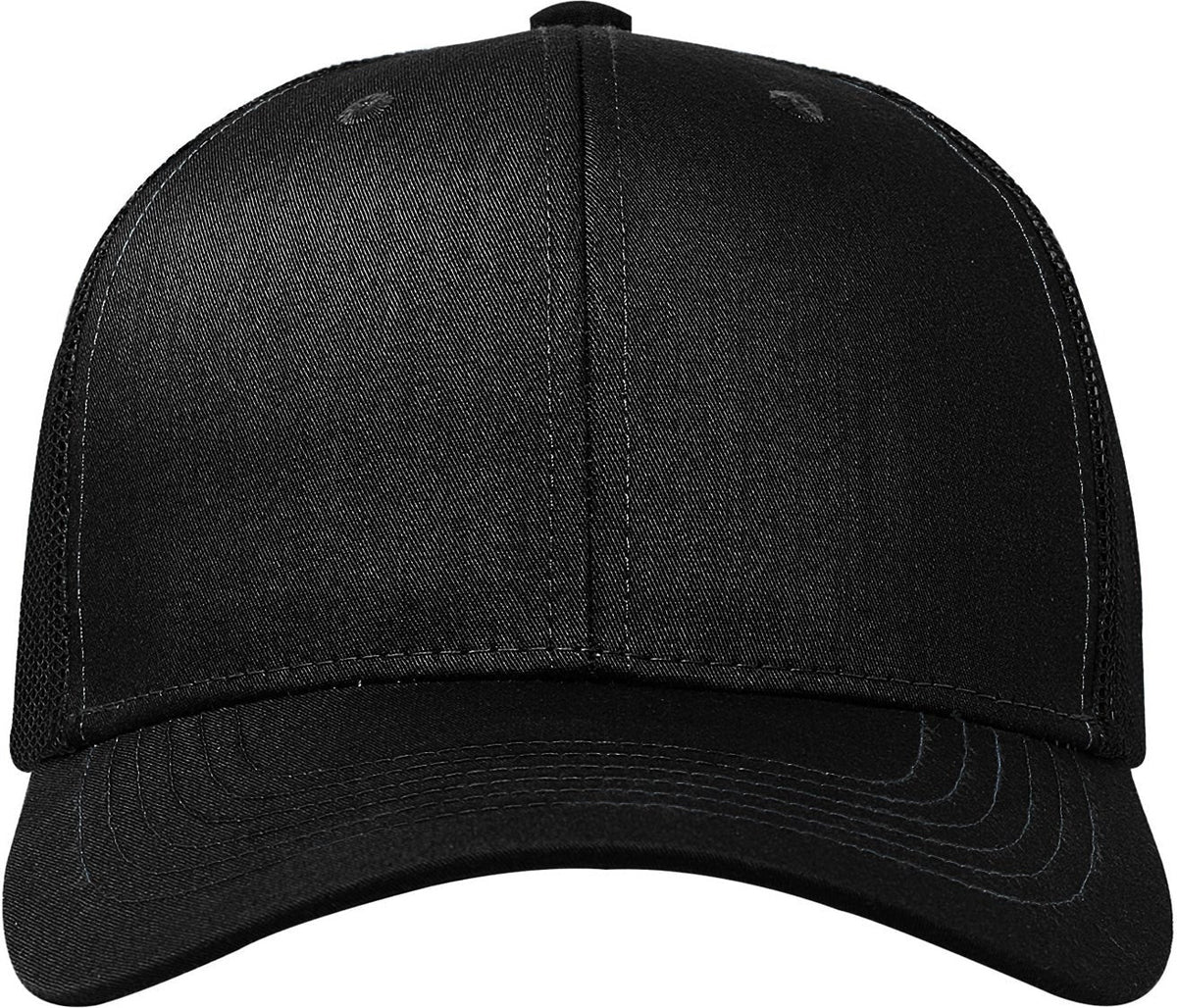 Cobra Cap C112 6 Panel Structured Poly/cotton Front Mesh Back - Black