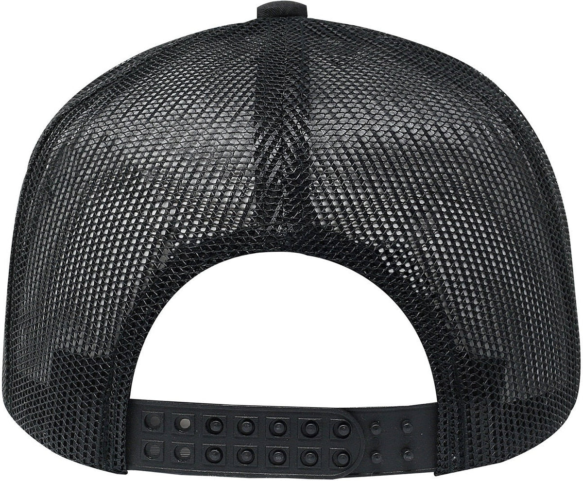 Cobra Cap C112 6 Panel Structured Poly/cotton Front Mesh Back - Black