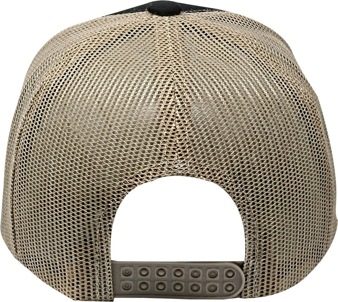 Cobra Cap C112 6 Panel Structured Poly/cotton Front Mesh Back - Black Khaki