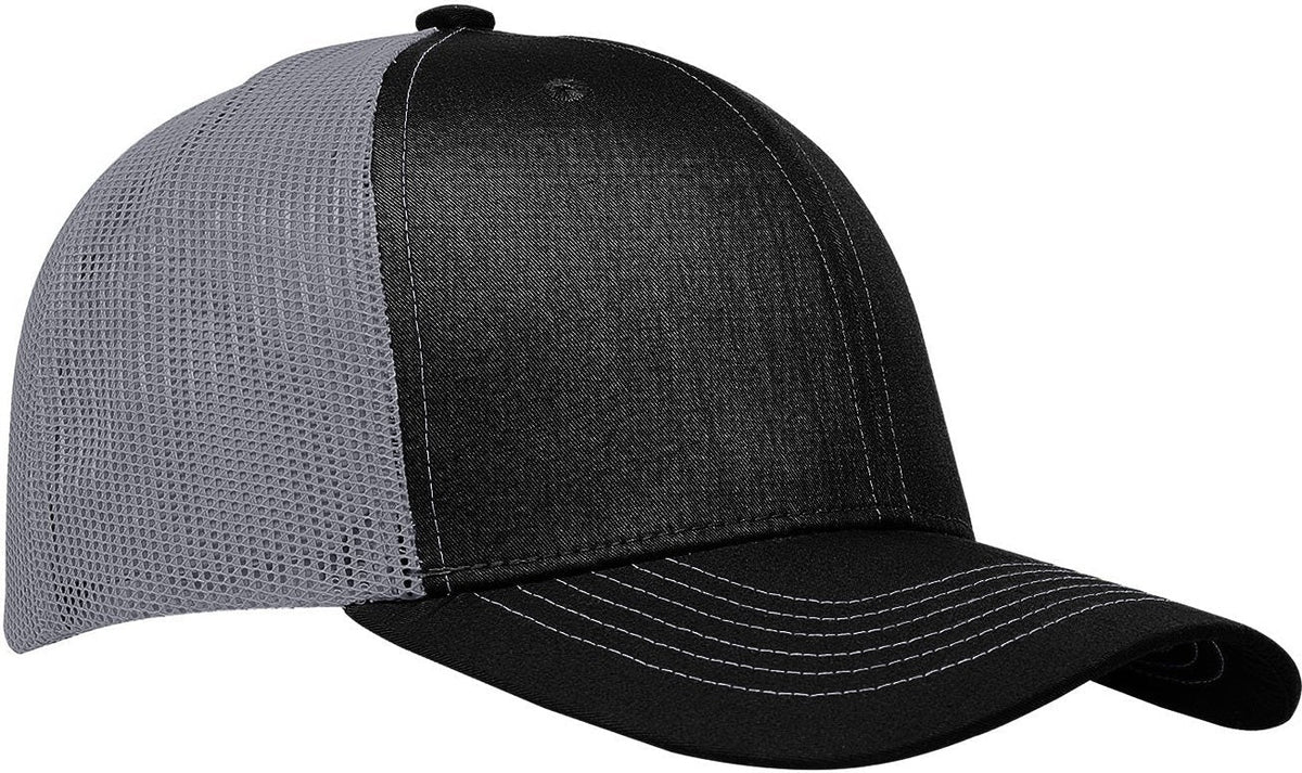 Cobra Cap C112 6 Panel Structured Poly/cotton Front Mesh Back - Black Charcoal