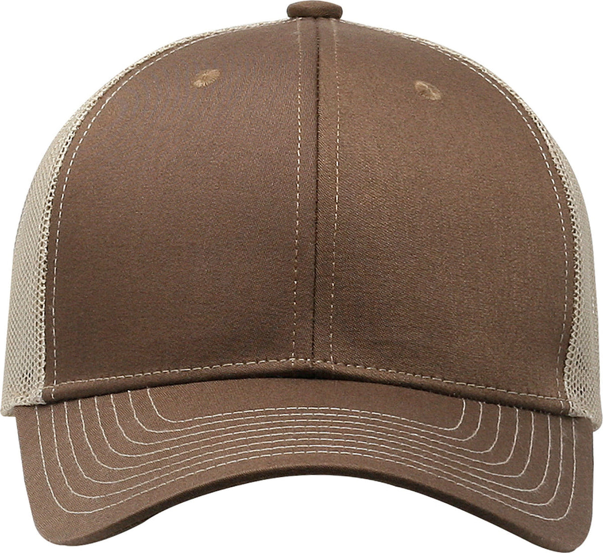 Cobra Cap C112 6 Panel Structured Poly/cotton Front Mesh Back - Brown Khaki