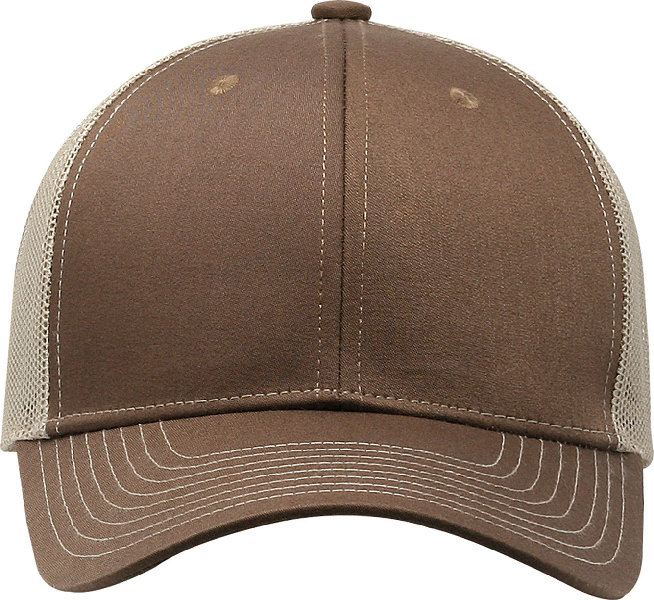 Cobra Cap C112 6 Panel Structured Poly/cotton Front Mesh Back - Brown Khaki