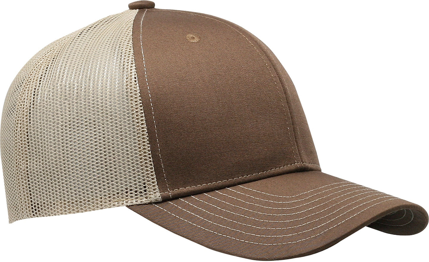 Cobra Cap C112 6 Panel Structured Poly/cotton Front Mesh Back - Brown Khaki