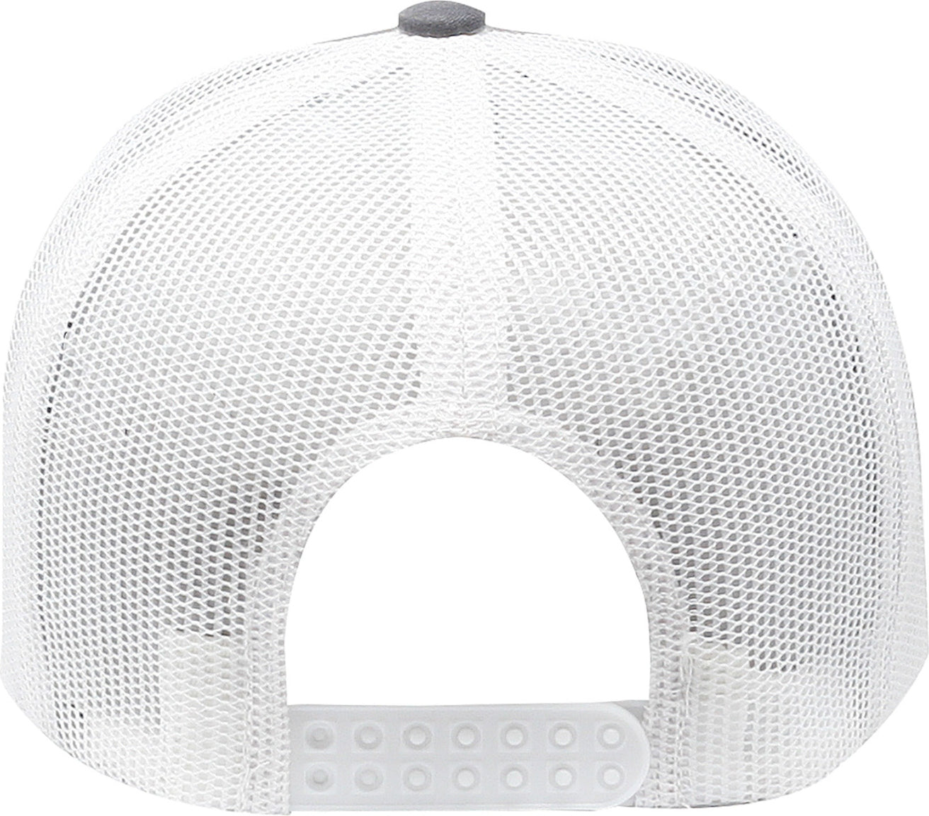 Cobra Cap C112 6 Panel Structured Poly/cotton Front Mesh Back - Heather Gray White