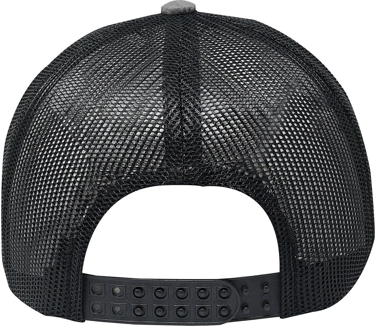 Cobra Cap C112 6 Panel Structured Poly/cotton Front Mesh Back - Heather Gray Black