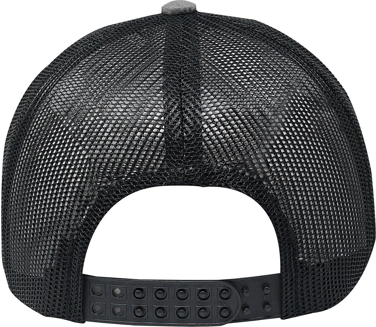 Cobra Cap C112 6 Panel Structured Poly/cotton Front Mesh Back - Heather Gray Black