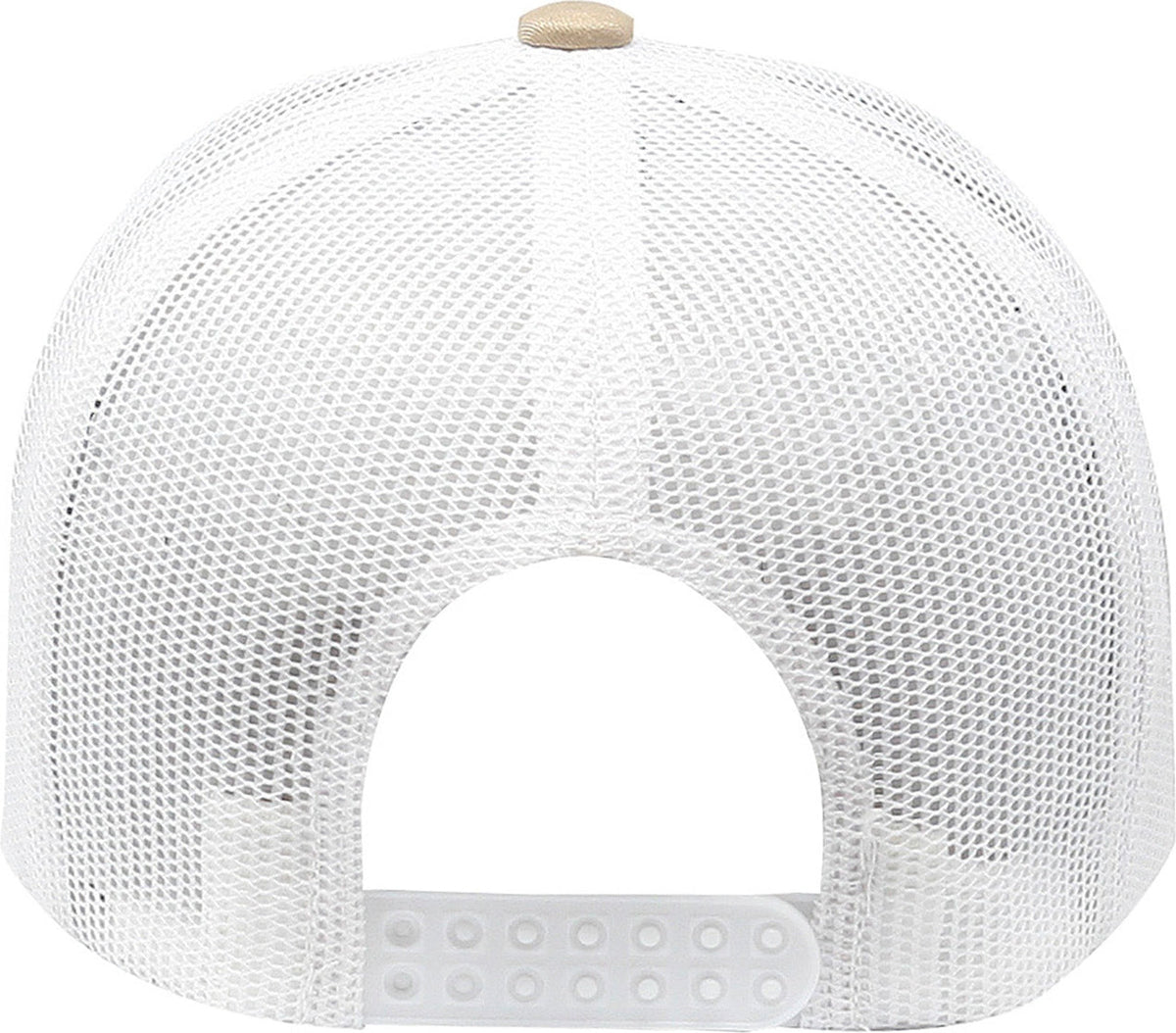 Cobra Cap C112 6 Panel Structured Poly/cotton Front Mesh Back - Khaki-white - Khaki White