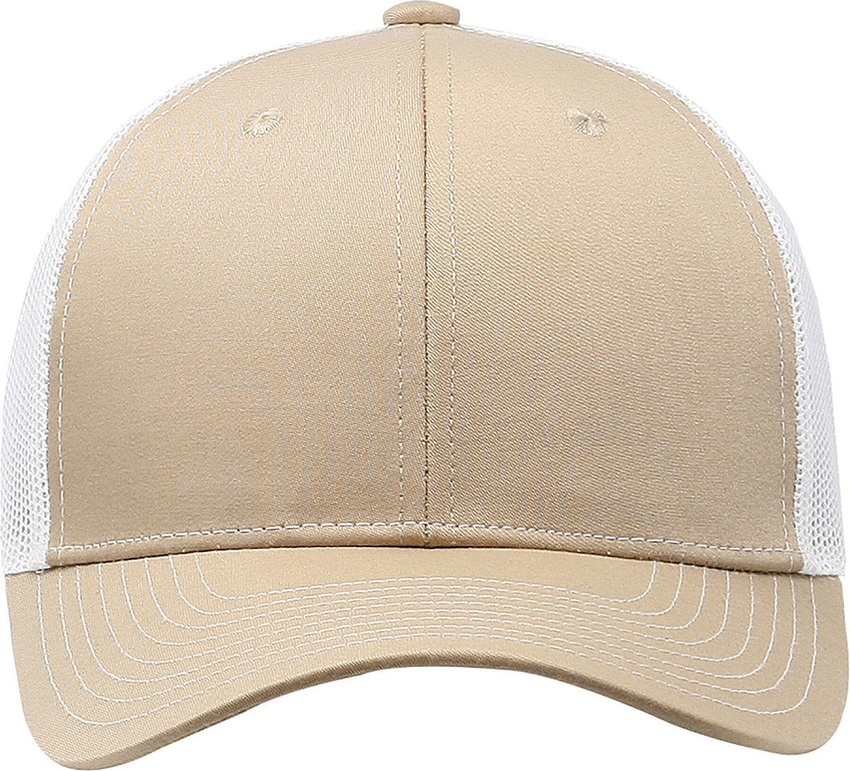 Cobra Cap C112 6 Panel Structured Poly/cotton Front Mesh Back - Khaki-white - Khaki White
