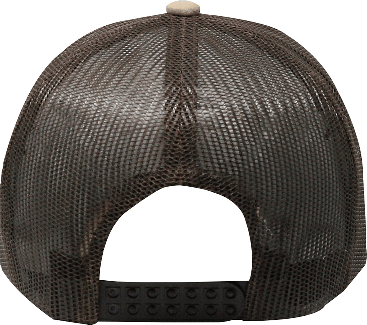 Cobra Cap C112 6 Panel Structured Poly/cotton Front Mesh Back - Khaki Coffee