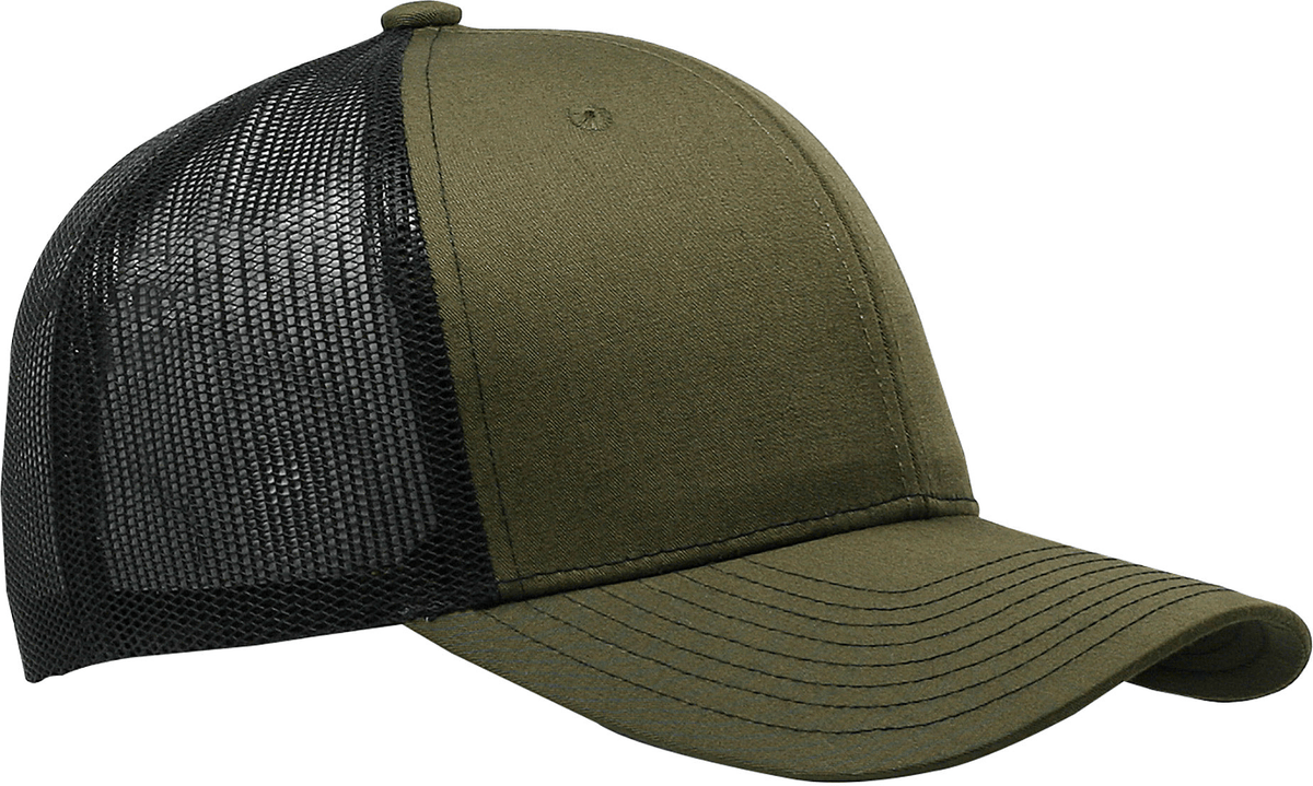 Cobra Cap C112 6 Panel Structured Poly/cotton Front Mesh Back - Loden Black