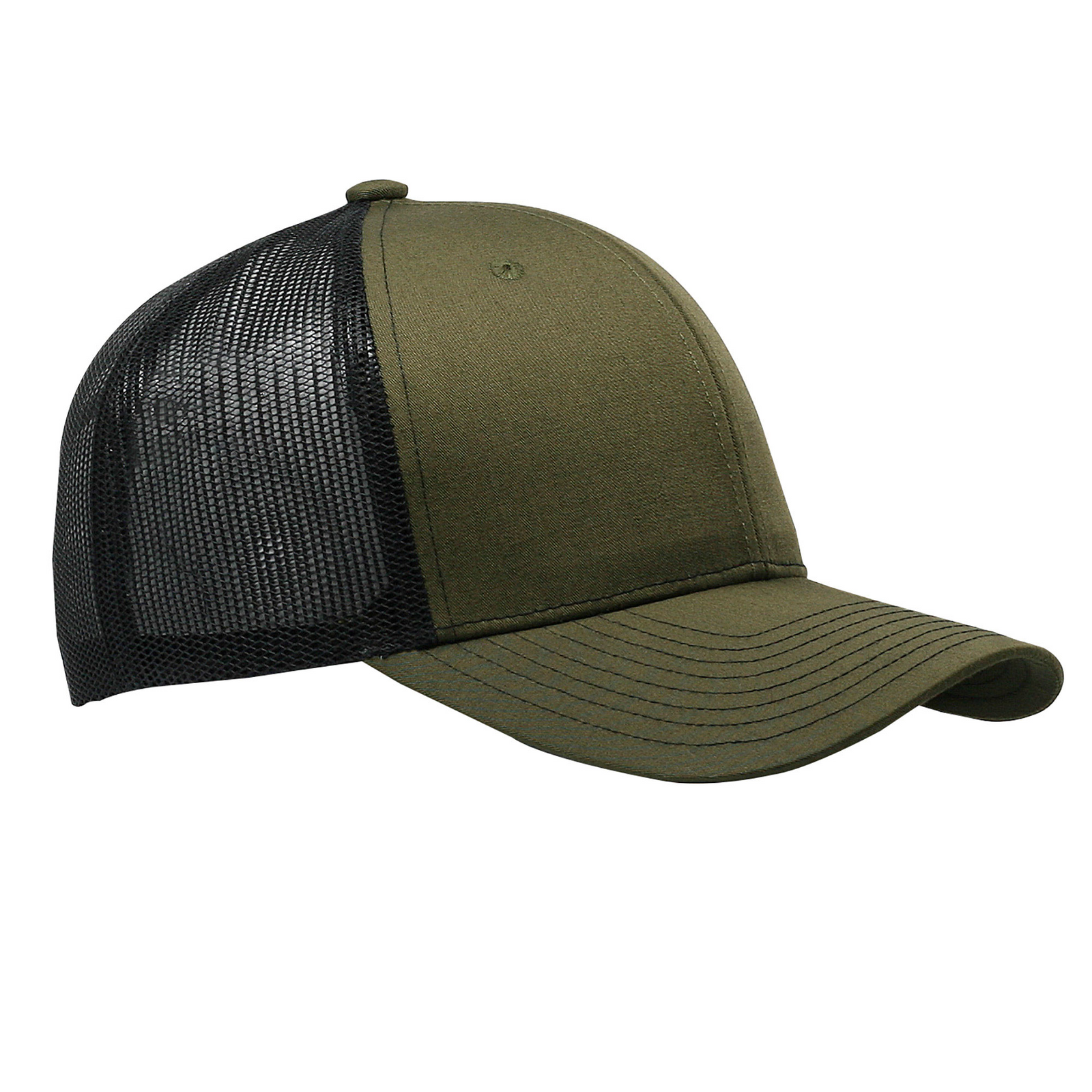 Cobra Cap C112 6 Panel Structured Poly/cotton Front Mesh Back - Loden Black