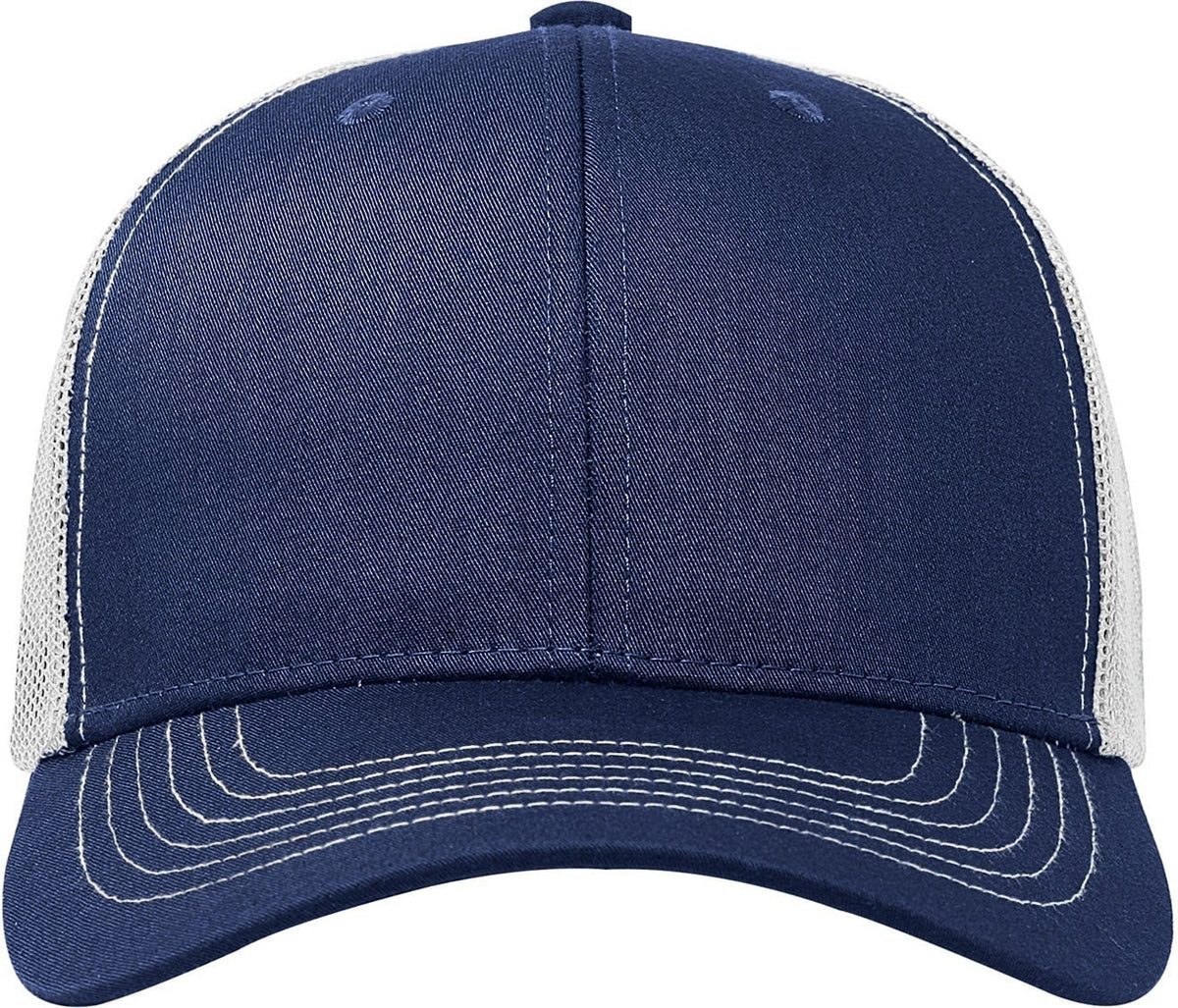 Cobra Cap C112 6 Panel Structured Poly/cotton Front Mesh Back - Navy White