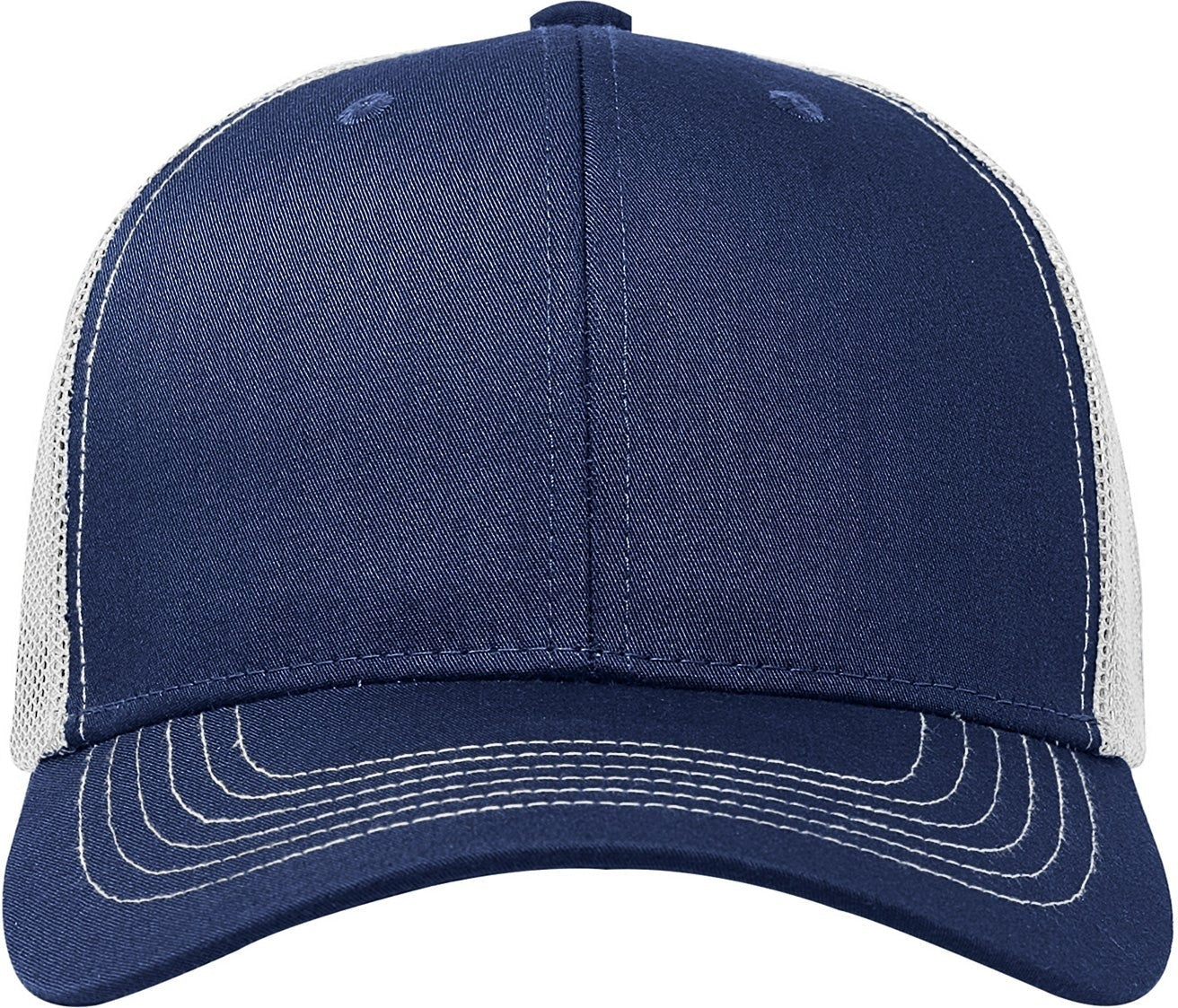 Cobra Cap C112 6 Panel Structured Poly/cotton Front Mesh Back - Navy White