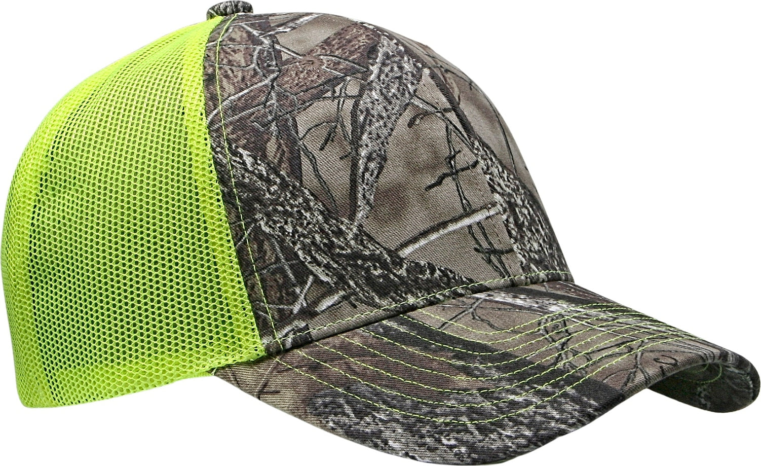 Cobra Cap C112-c 6 Panel Structured Poly/cotton Front Mesh Back Camo - Truetimber