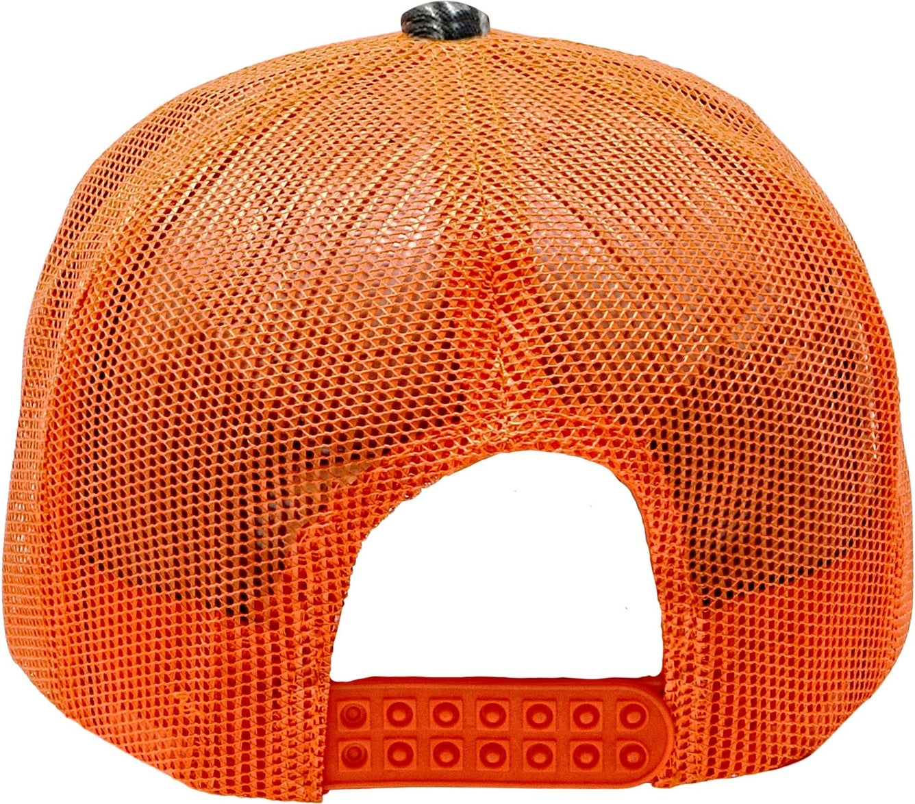 Cobra Cap C112-c 6 Panel Structured Poly/cotton Front Mesh Back Camo - Flame Orange