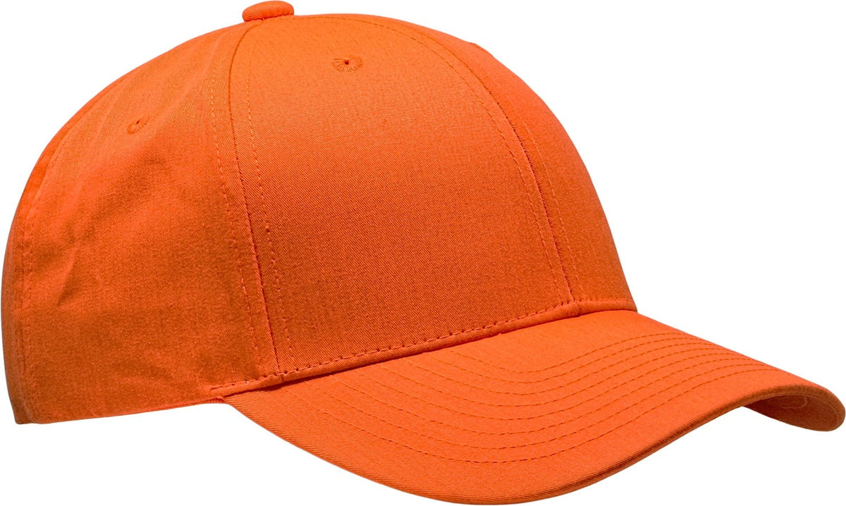 Cobra Cap C112-c 6 Panel Structured Poly/cotton Front Mesh Back Camo Fabric - Flame Orange
