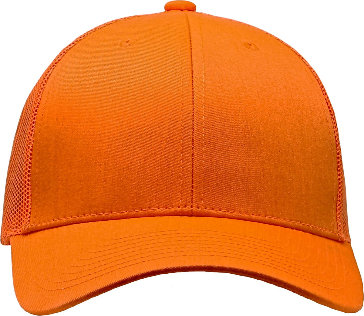 Cobra Cap C112-c 6 Panel Structured Poly/cotton Front Mesh Back Camo - Flame Orange