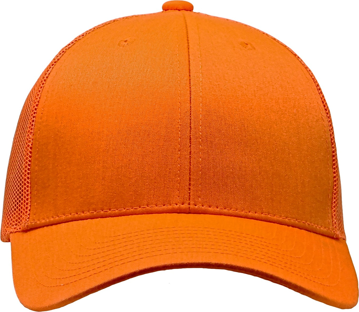 Cobra Cap C112-c 6 Panel Structured Poly/cotton Front Mesh Back Camo - Flame Orange